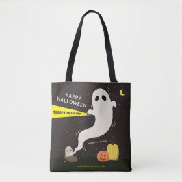 GLAD HALLOWEEN Spökt Personlig Tygkasse
