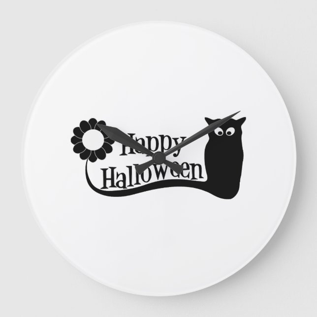 Glad Halloween Stor Klocka (Framsida)