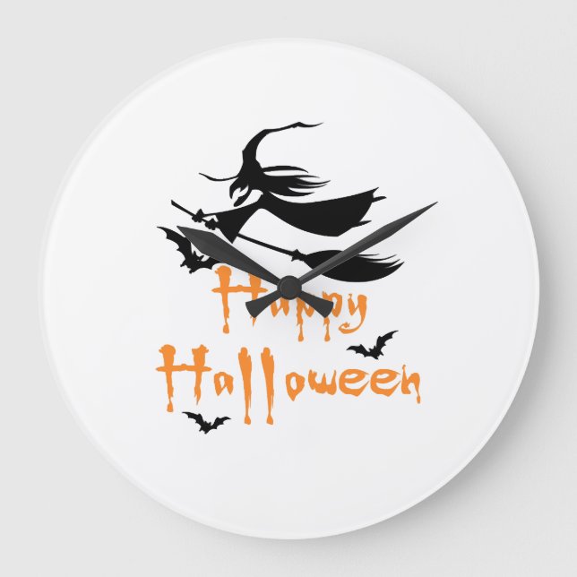 Glad Halloween Stor Klocka (Framsida)