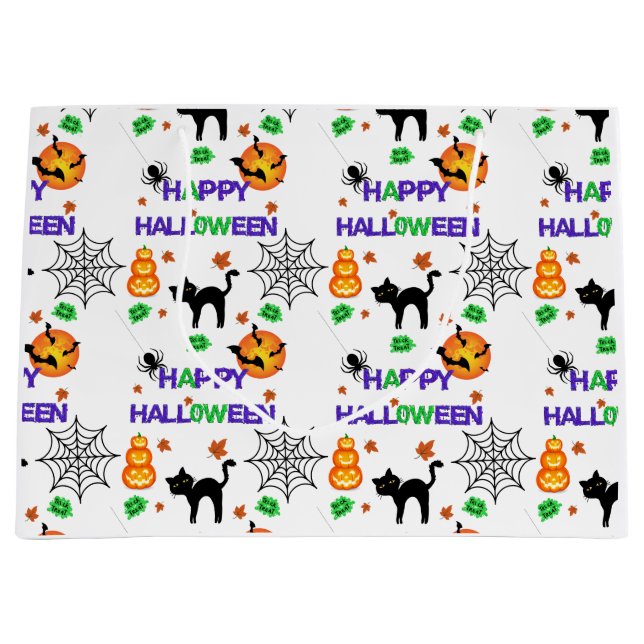 Glad Halloween Stor Presentpåse (Framsidan)