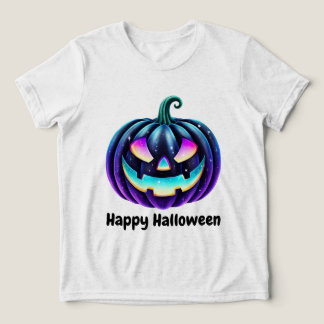 Glad Halloween Svart Jack o'Lantern T Shirt