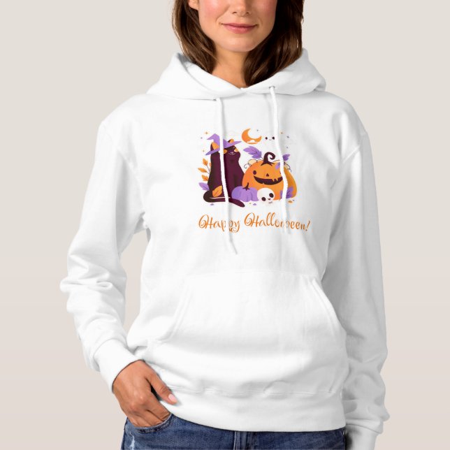 Glad Halloween  T Shirt (Framsida)