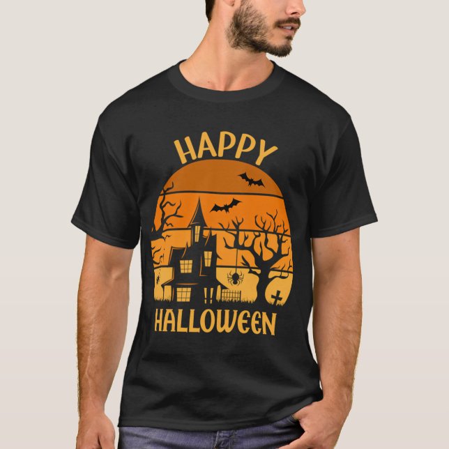 Glad Halloween T Shirt (Framsida)