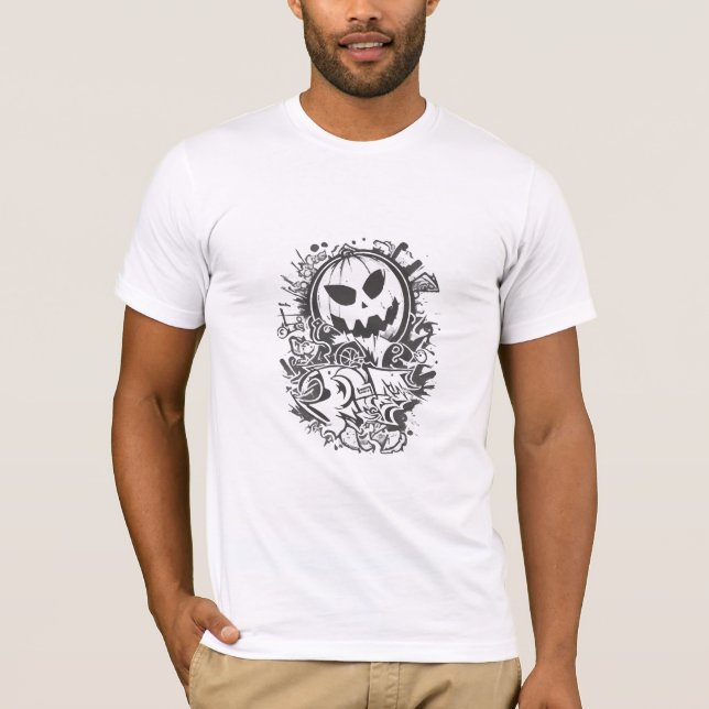 Glad Halloween T Shirt (Framsida)