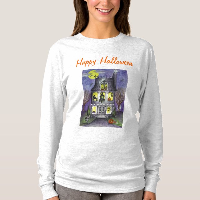 Glad Halloween T-Shirt (Framsida)
