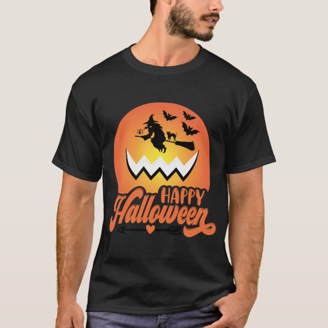 Glad Halloween T Shirt (Framsida)