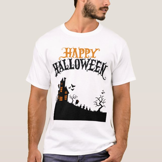 Glad Halloween T Shirt (Framsida)