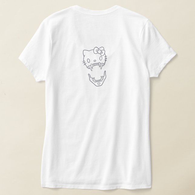 Glad Halloween  T Shirt (Laydown Baksida)