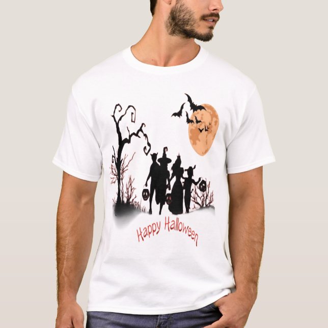 Glad Halloween T Shirt (Framsida)
