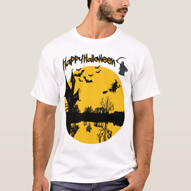 glad halloween t-shirt (Framsida)