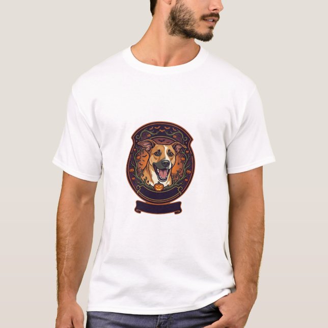 glad halloween t shirt (Framsida)