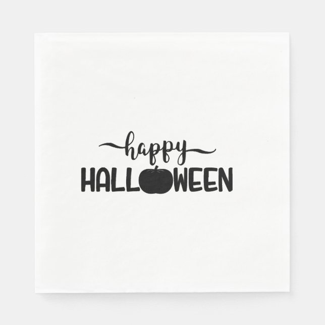 Glad Halloween t-shirts halloween Pappersservett (Framsidan)