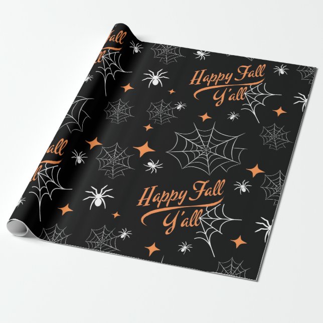 Glad Halloween Tackgivningsfest Höst Höst Gåva Presentpapper (Utrullad)