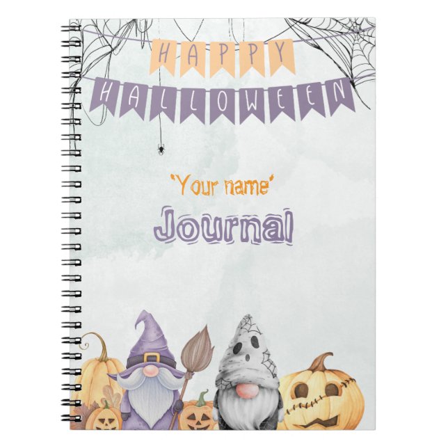 Glad Halloween Tomtar Anteckningsbok (Framsidan)