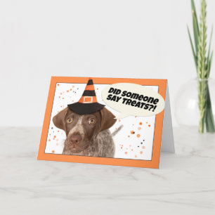 Glad Halloween Tysk Viltspets Helgkort