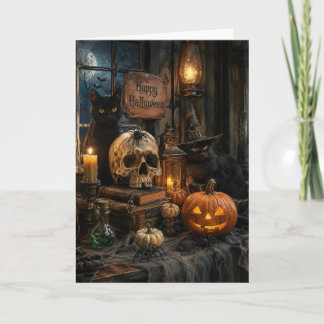 Glad Halloween Välkomstkort Meddelande