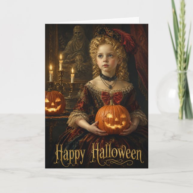 Glad Halloween Välkomstkort Meddelande (Framsida)