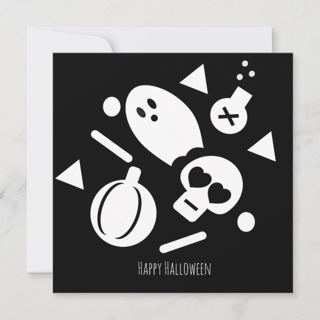 Glad Halloween Välkomstkort | Skumma Sprinkles Tack Kort (Framsida)