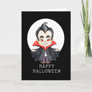 Glad Halloween - Vampyrkort Kort