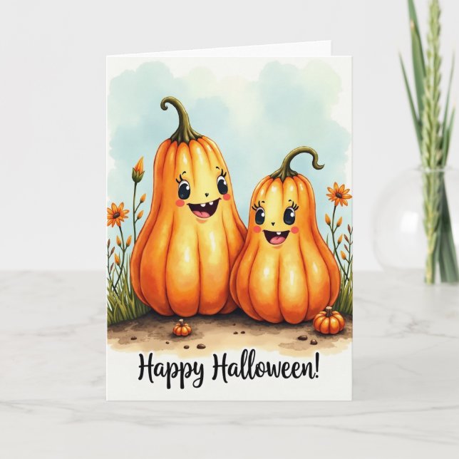 Glad Halloween Vänner Kort (Framsida)
