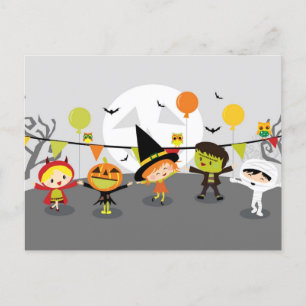 Glad Halloween vikad semesterkort Helg Vykort