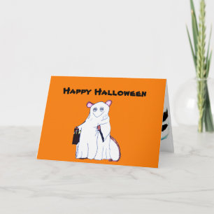 GLAD HALLOWEEN -**Vikbart vykort