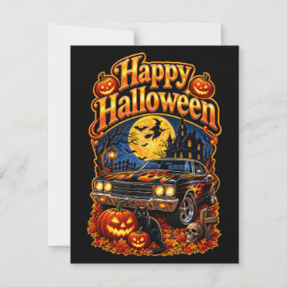 Glad Halloween Vintage Klassisk Amerikansk Muskelb