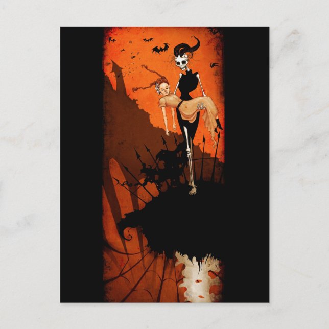 Glad Halloween vykort (Framsida)