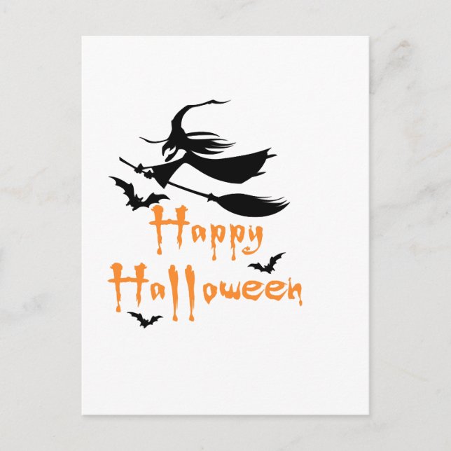 Glad Halloween Vykort (Framsida)