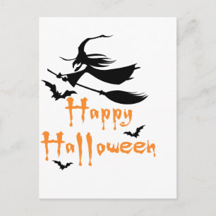 Glad Halloween Vykort