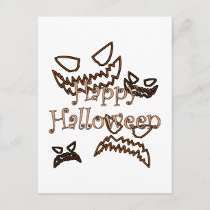 glad Halloween Vykort