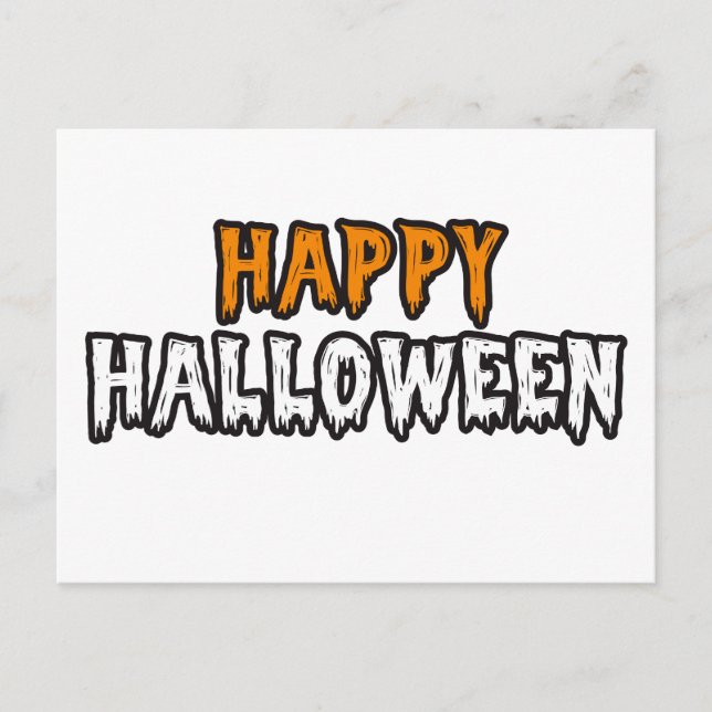 Glad Halloween Vykort (Framsida)