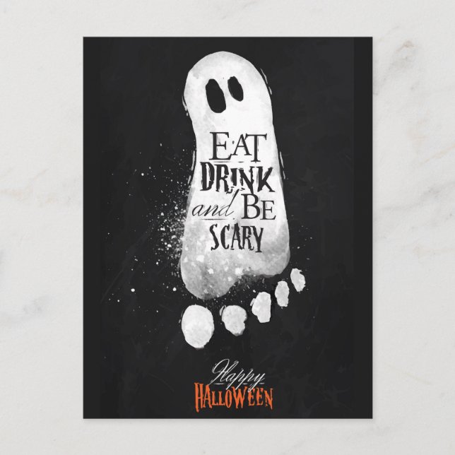 Glad Halloween vykort (Framsida)