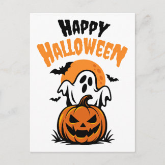 Glad Halloween Vykort