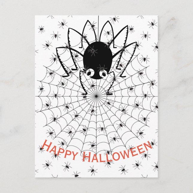 Glad Halloween Vykort (Framsida)