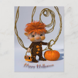 Glad Halloween Vykort