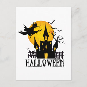 Glad Halloween Vykort