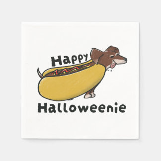 Glad Halloweenie Korv Lillpudel Pappersservett