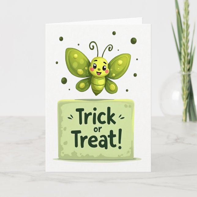 Glad Halloweenkort Kort (Framsida)