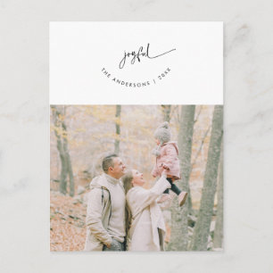 Glad, Hälsning, Familjefoto, Leende Skrift Vykort