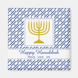 GLAD HANUKKA Fred Kärlek Glädje Anpassningsbar kyl Magnet
