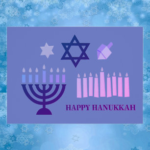 Glad Hanukka Hälsningskort