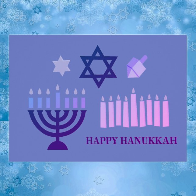 Glad Hanukka Hälsningskort (Skapare uppladdad)