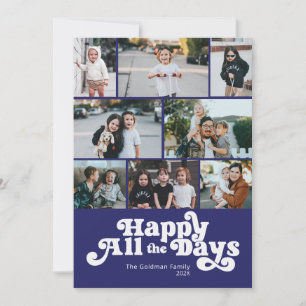 Glad Hanukkah Alla Dagar Foto Julkort