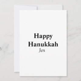 Glad Hanukkah ditt namn text bild redigerbar  Inbjudningar