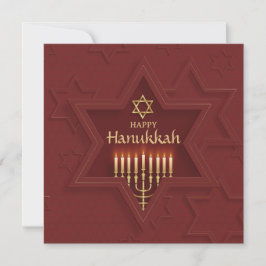 Glad Hanukkah elegant Julkort