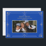 Glad Hanukkah Foto Julkort<br><div class="desc">Skicka Hanukkah-hälsningar tillsammans med ett favoritfoto med detta stilig julkort. (Foto av wirestock på Freepik). Kortet är lätt att anpassa med din formulering, teckensnitt och teckensnittsfärg. Inte exakt vad du letar efter? Alla våra produkter kan anpassas för att möta dina behov utan extra kostnad. Kontakta oss helt enkelt askcottonlamb@gmail.com. Koordinerande...</div>