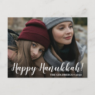 Glad Hanukkah Foto Semestergrußkort Helg Vykort