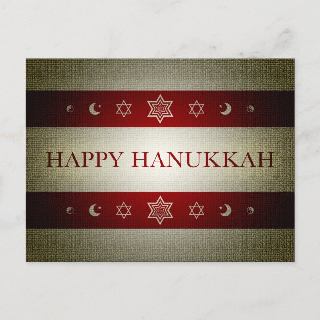 glad hanukkah helg vykort (Framsida)