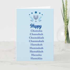 Glad Hanukkah…Hur du än staver det! | Roligt Helgkort